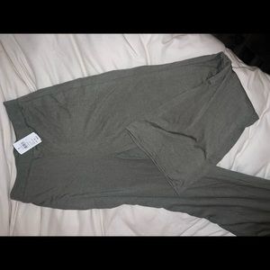 Windsor “On A Flare High-Rise Knit Pants” Sage